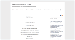Desktop Screenshot of lecaravanserail.com